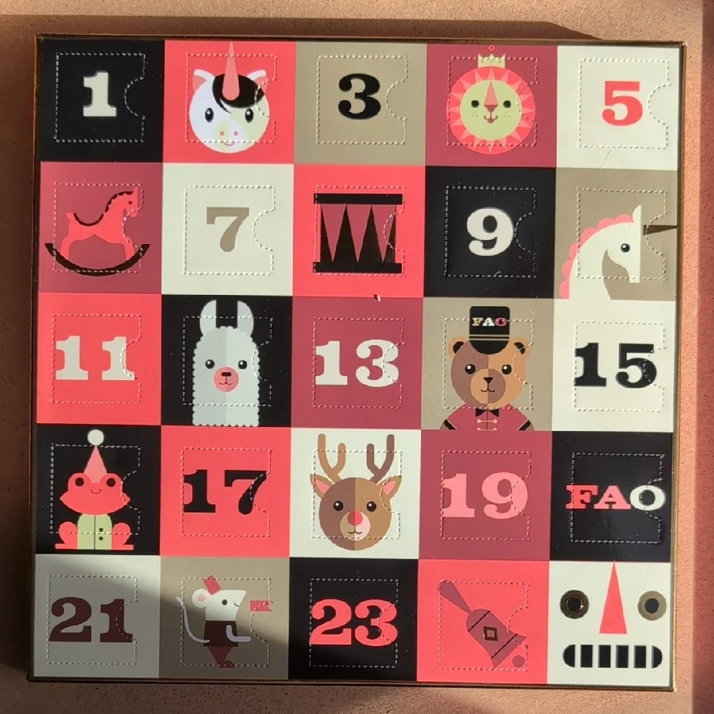 FAO Schwarz Festive Advent Calendar - Red, Pink, Black, White